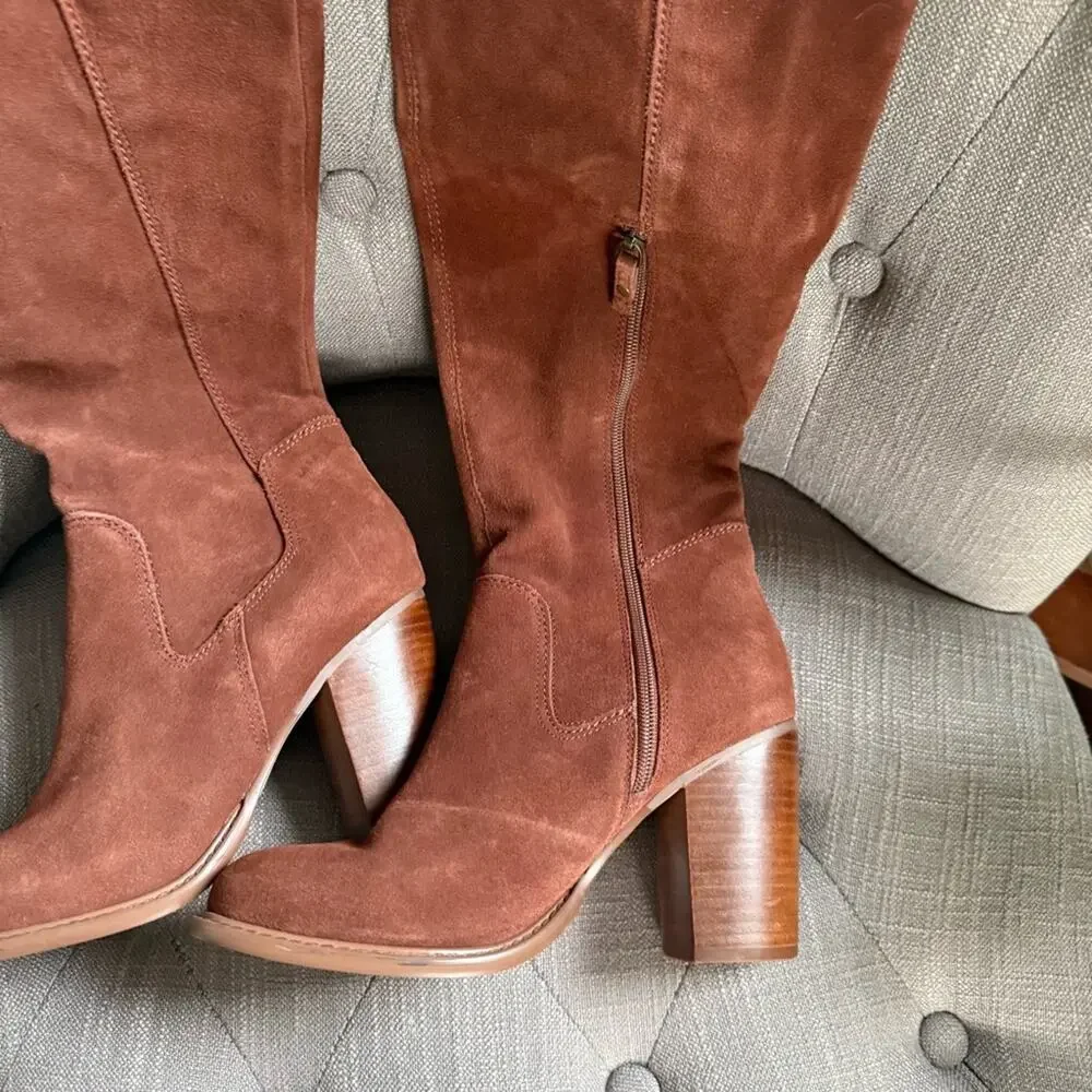 Kelsi Dagger Suede Leather Over the Knee Heels Boots Women’s 8.5